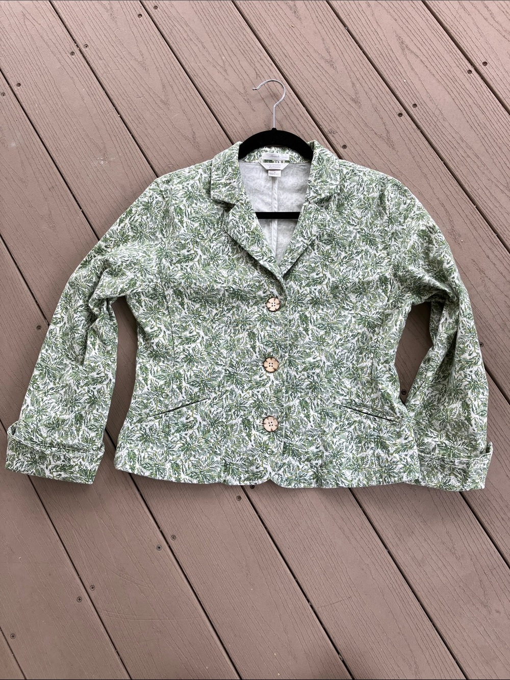Christopher & Banks Floral Print Jacket